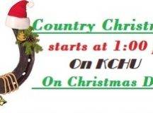 Country Christmas Special 12/25 on KCHU