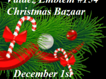 Valdez Emblem Bazaar is December 1st