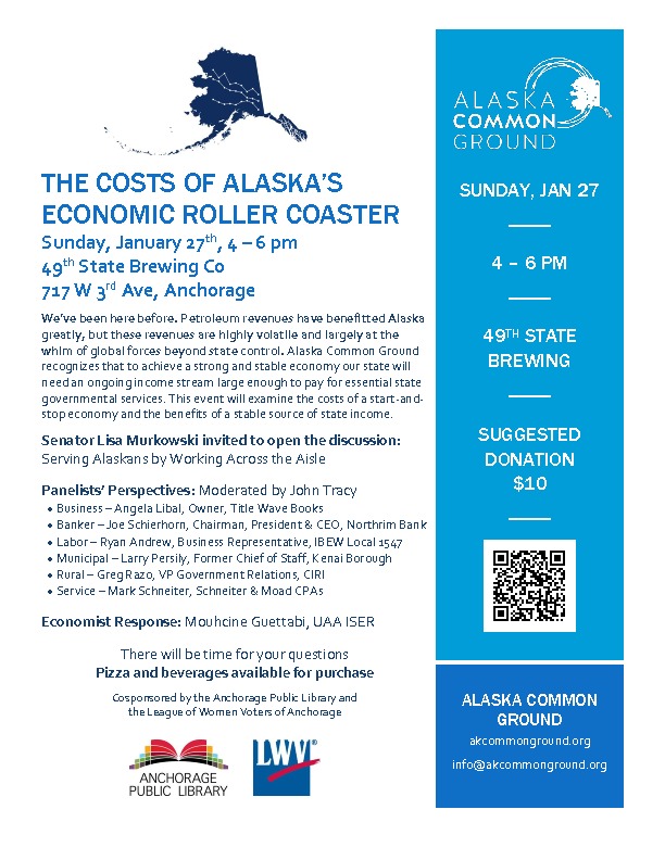 Alaska Common Ground Hosting Alaska Economics Forum