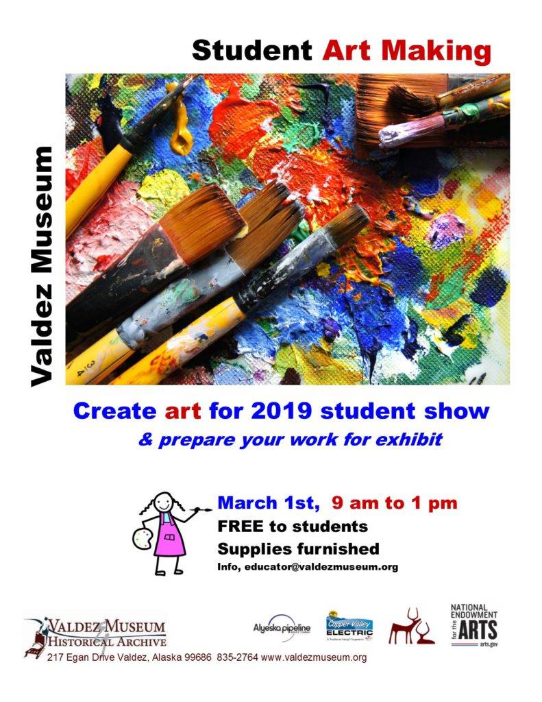 Valdez Museum Student Art-Making March First