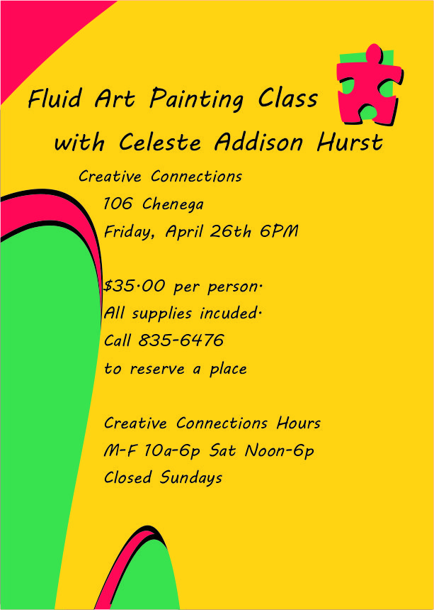 Fluid Art Painting Class 4/26/19