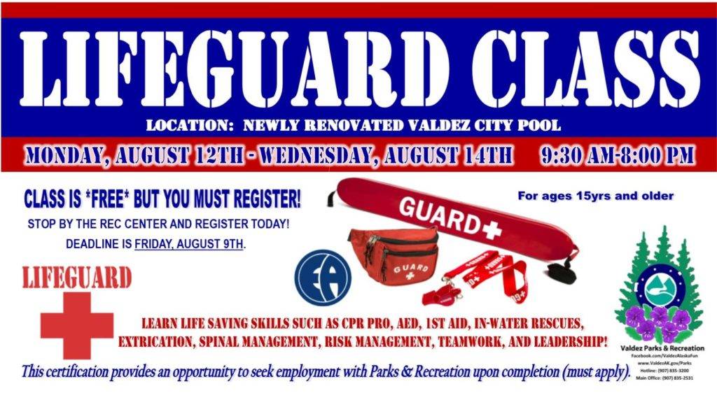 Lifeguard Class 8/12 in Valdez