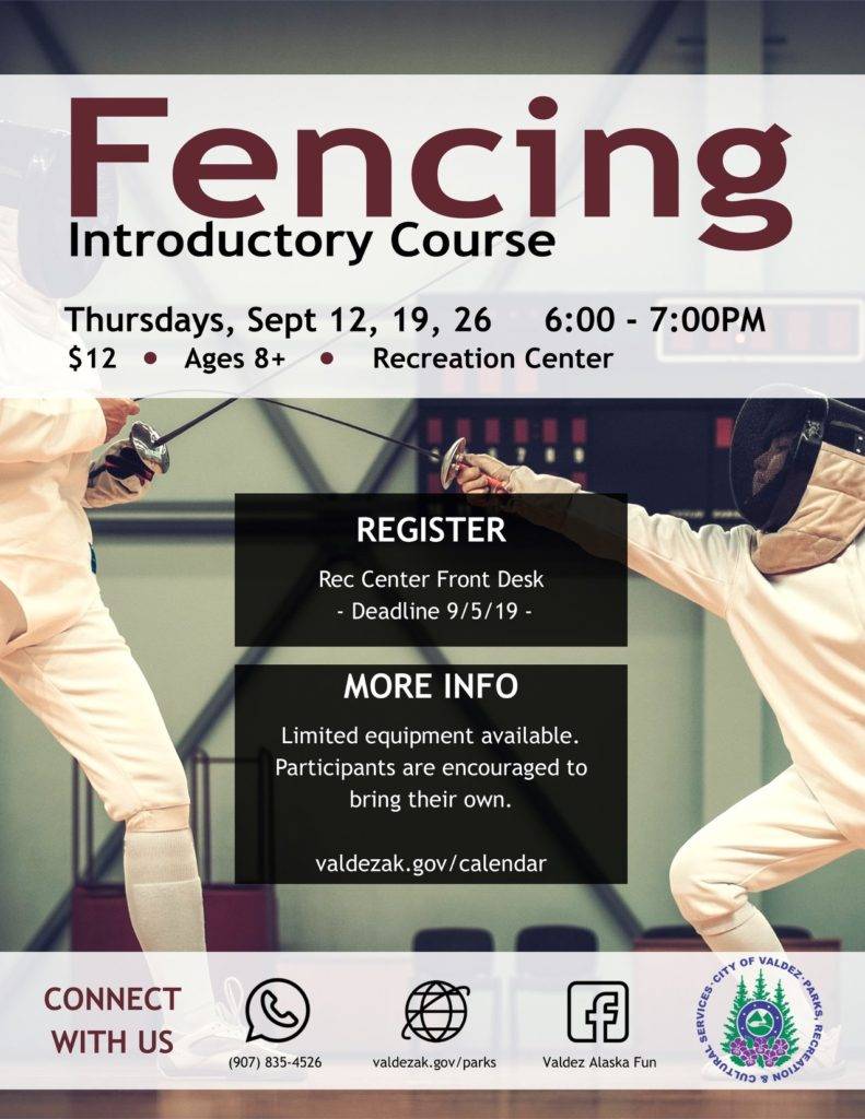 Fencing Classes-Valdez Rec Center