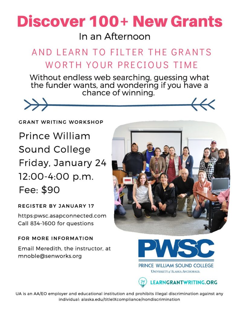 Grant Writing Workshop 1/24