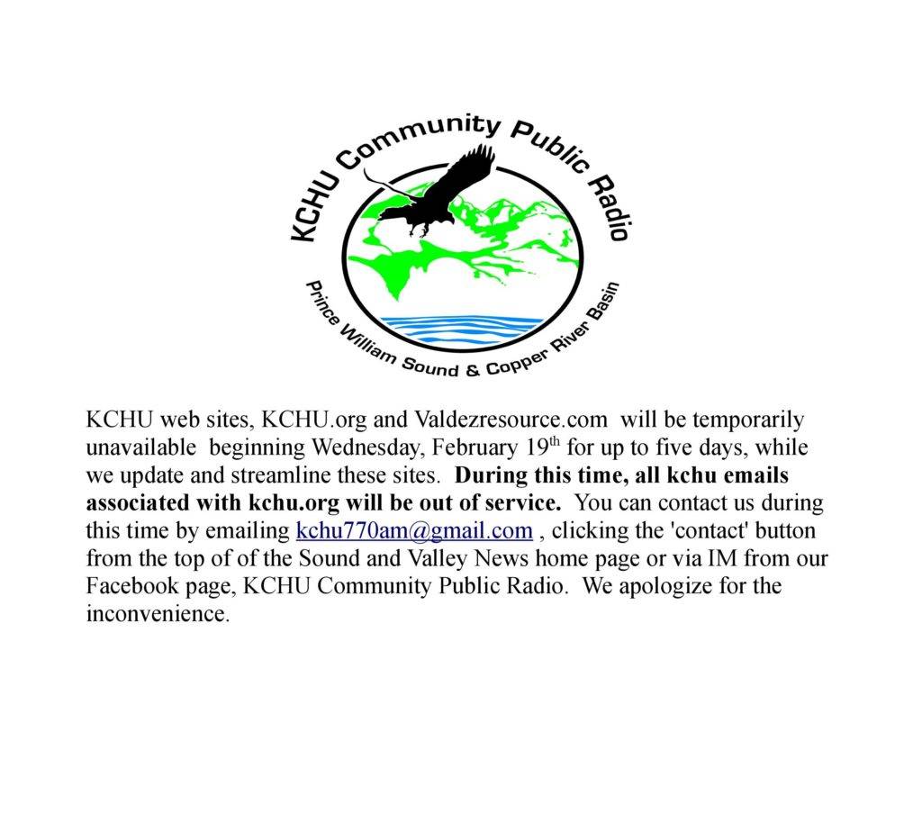 Notice:  KCHU Email, Web Sites UPDATED 3/16