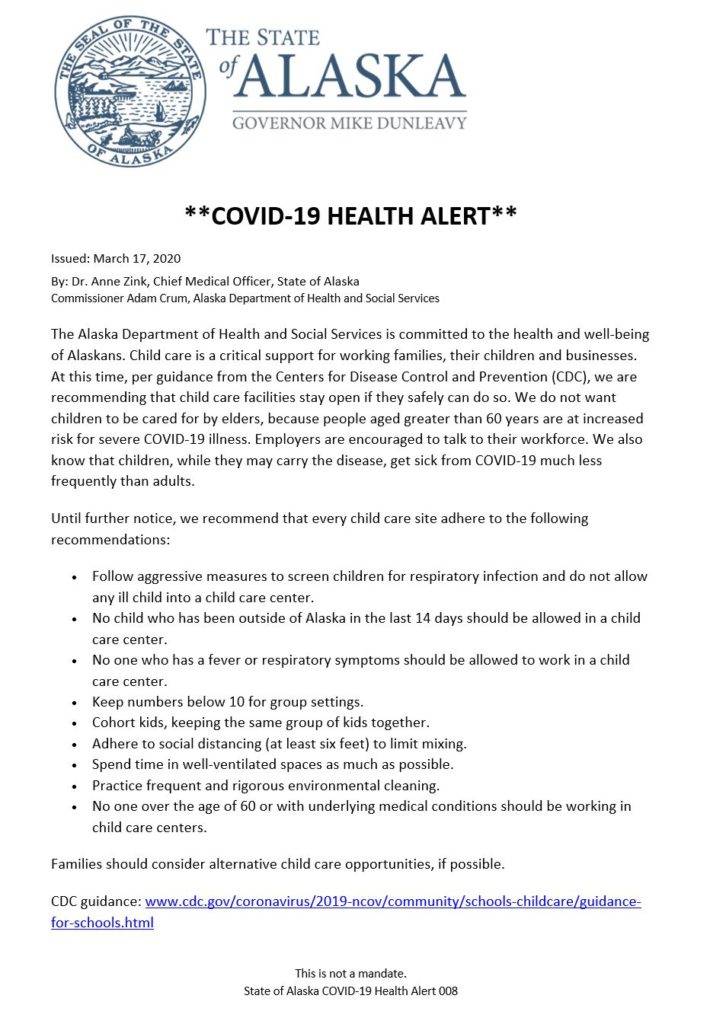 State Alert-Child Care