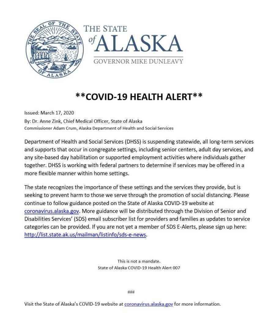 State of Alaska Alert